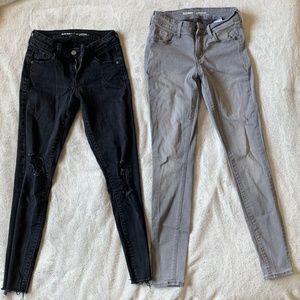 BUNDLE OF 2 PAIRS -  Old Navy Rockstar Jeans - Size 0